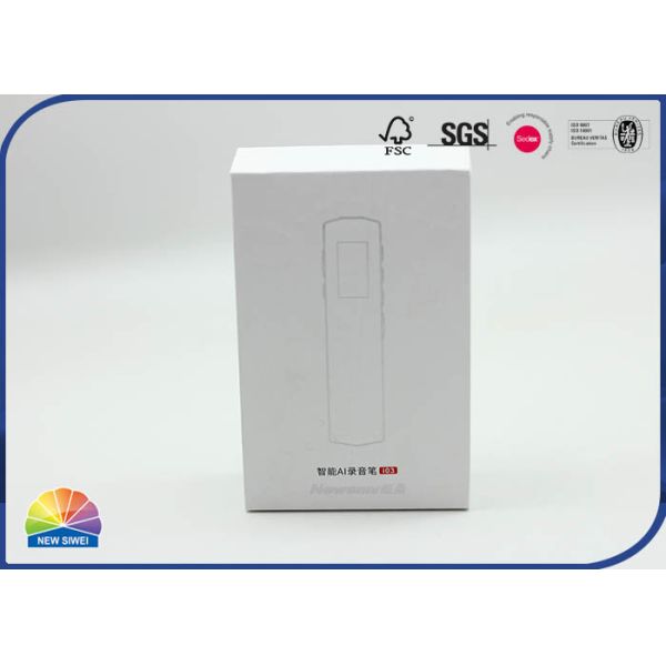 Слоение 4C белого цвета штейновое напечатало бумажную подарочную коробку с бумажным подносом