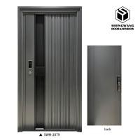Porte d'entrée en aluminium résistant à la corrosion
