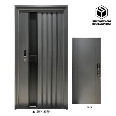 Interior Fireproof Aluminum Room Door Customized Color Fire Rated Doors Residential