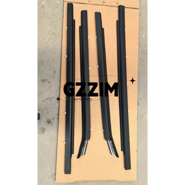 Toyota Car Window Trim Glass Exterior Layering Trim Usado para Tundra 2000-2006 Preto