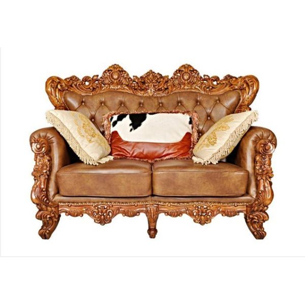 Oakwood 3 Piece Luxury Living Room Furniture 7 Seater Sofa Set With Table