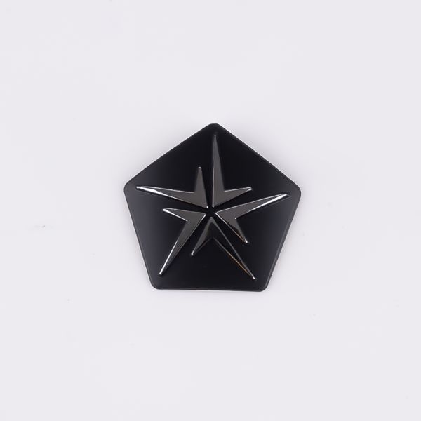 Small Logo Stainless Steel Metal Label with Self-Adhesive Back Glue OEM Installation