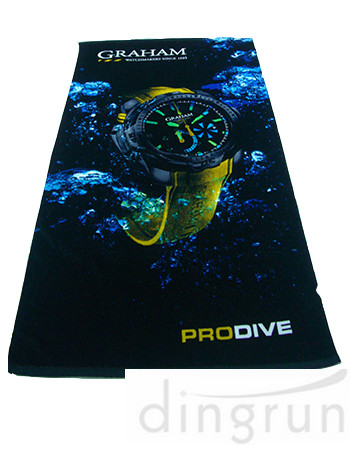 Personalized Bright Color Custom Printed Beach Towels With Digital Full Printing Craft