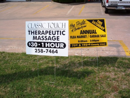 3mm Coroplast Yard Signs 18x24 H Stakes 4mm Coroplast Signs