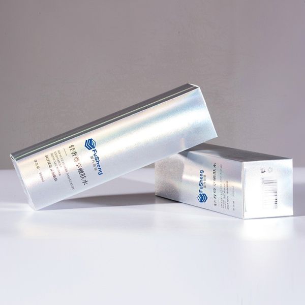 Глянцевая ламинированная косметическая упаковочная коробка лазерная бумажная кор
