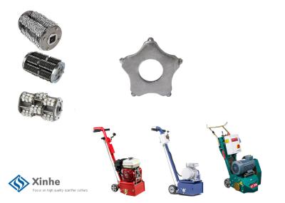 Concrete Scarifier Accessories Drum, Shafts, Washers And 8pt Tct Cutter