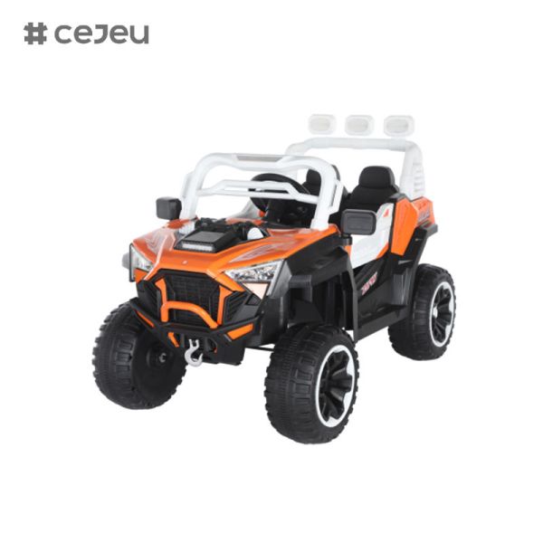 CJ-6187 12V 2-местный ребенок ездит на UTV Car, 4,5AH электромобиль грузовик автомобиль с 2x390W мотором,USB,MP3, музыка, Bluetooth