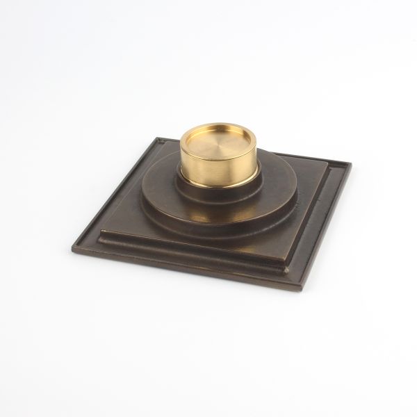 Strainer Style 6 Inch Square Anti-odor Bathroom Brass Floor Drain Cover Chrome Plated