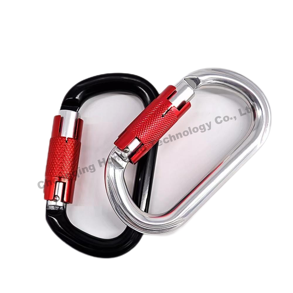 25KN O Shape Auto Lock Carabiner Hardware essencial para entusiastas de escalada ao ar livre