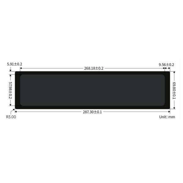 11.9 дюймовый HD-капацитивный сенсорный монитор поддерживает Raspberry Pi Jetson Nano и Windows с регулируемой яркостью