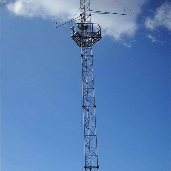 High Quality 50m Tubular Steel Wifi Antenna Telecommunication Guyed Tower
