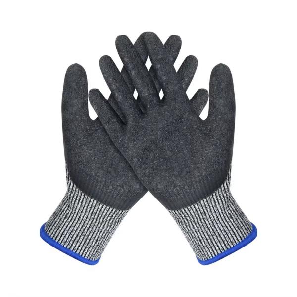 Resistant Gloves Knitted Liner Palm Coated Anti Cut Glove for Glass Industry
