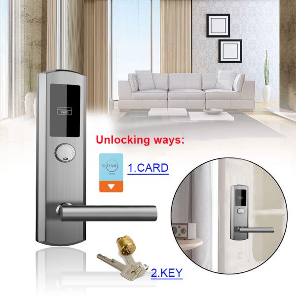 Замки читателя карты гостиницы систем RFID входа двери ключевой карты гостиницы Sus304