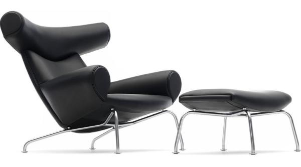 Ox Chair with Ottoman Designer Chair Leather Office walk Chair Recliner