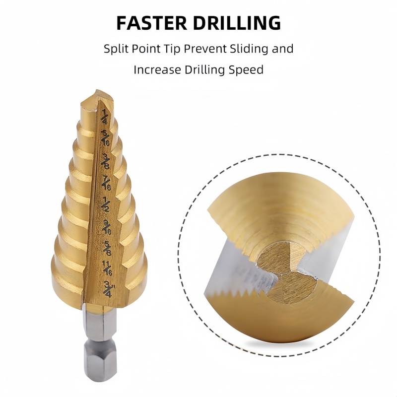 SDS Plus Drill Bit Set for Concrete and Masonry Drilling with Impact Resistant Design