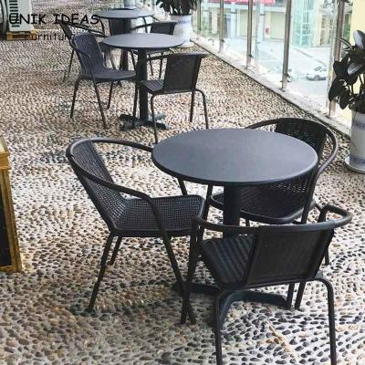 A tabela exterior do balcão do pátio das mobílias do jardim da cadeira de sala de estar ajustou 56x56x74cm