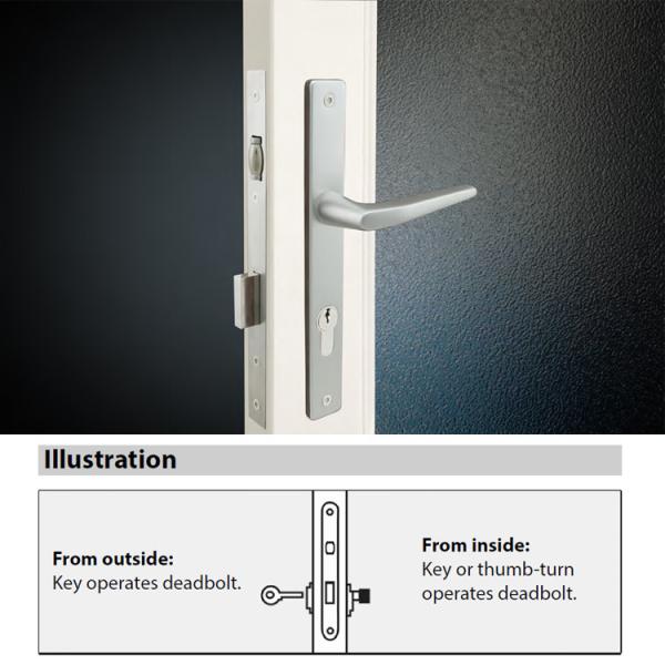 Certifire Stainless Steel Mortice Door Lock for Fire Door 4 hour EN1634 Fire Tested EN12209 and CE Marking