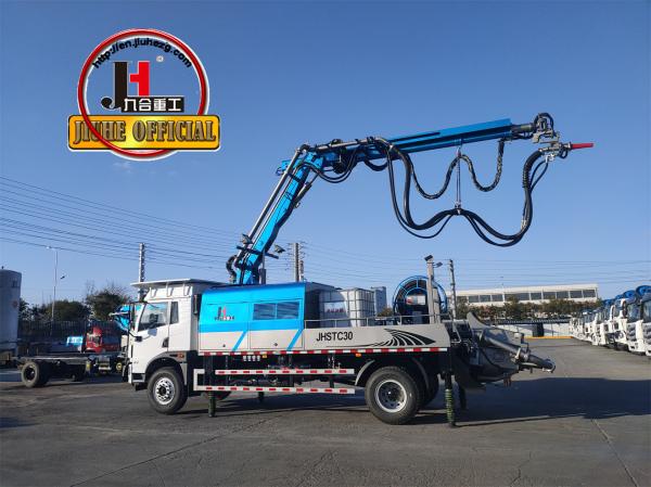 JIUHE HPC30KI Máquina de pulverização de concreto montada em caminhão Máquina de cimento