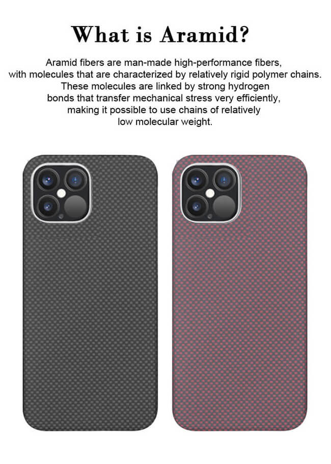 Случай волокна углерода iPhone противоударного случая iPhone 12 волокна Aramid новый