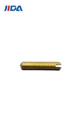 Slotted Double Round Head Cap Copper Hex Socket Set Screws M3x14mm For Electrical Products