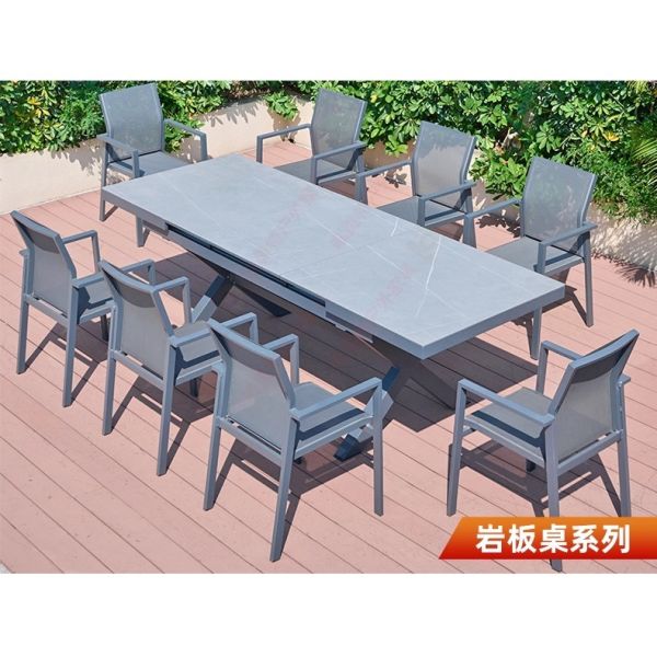 Outdoor Table and Chairs, Courtyard Patio Nordic Light Luxury, Villa Modern Minimalist Leisure Set, Sunproof & Waterproof Terrace Furniture Area