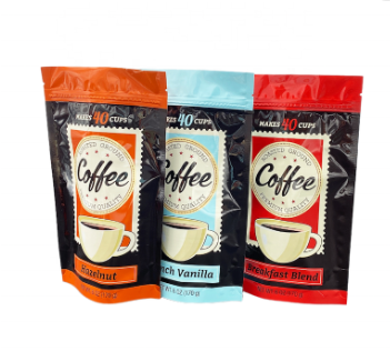 SGS Zipper Top Gravure Printing Aluminum Foil Packaging Bags