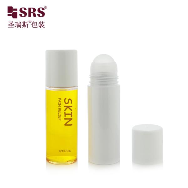 Botella de rodillo de PCR de plástico PET de 10 ml ~ 170 ml, transparente, personalizable, con bola rodante, sin fugas, para sérum de ojos, desodorante y gel