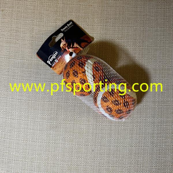 Custom logo 2.5 Diameter Eco-Friendly Rubber Pet Tennis Balls For Dogs Pet Safe Dog Toys for Exercise Training