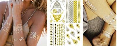 Jewelry inspired temporary tattoo
