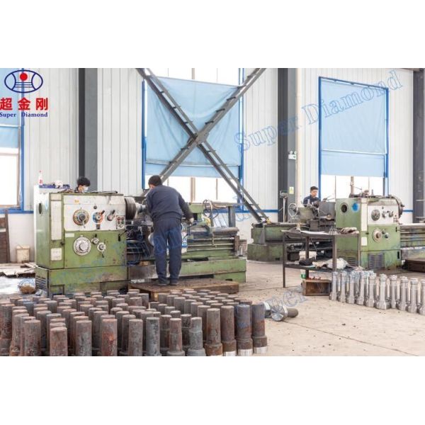 Spray-Paint DTH Drill Bit DHD350 for Down The Hole Hammer Manufacturing Process Forging
