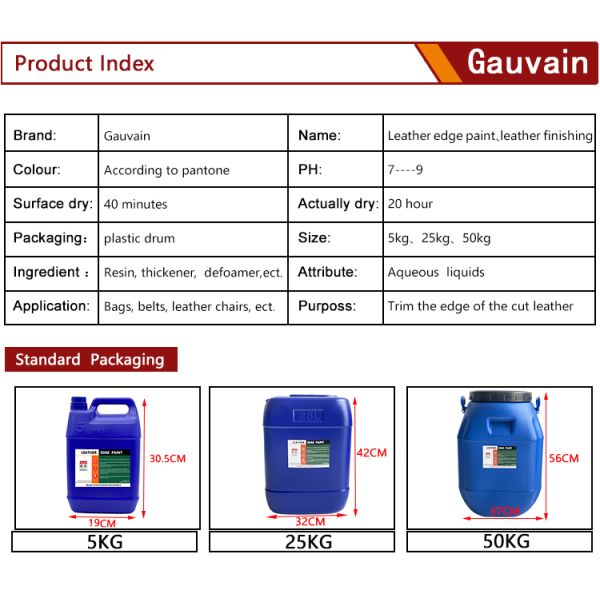 Great Standard Manufacturers Color Leather Edge Paint Water Based Leather Edge Coating Ink for Sale