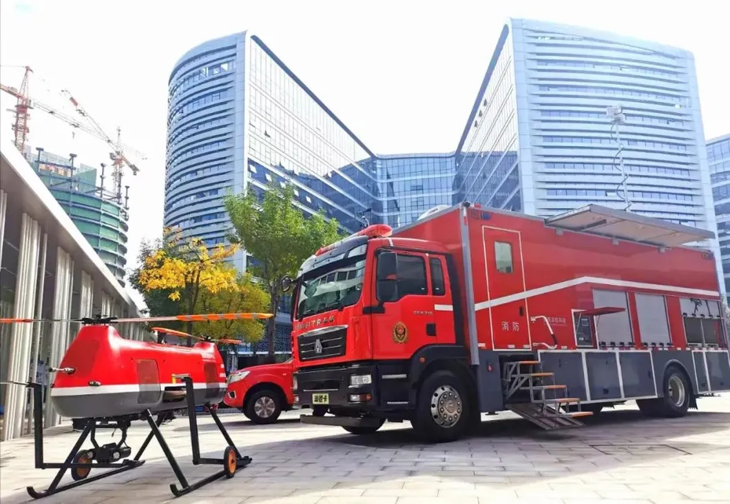 Isuzu Hino HOWO Uav Drone Emergency Support Vehicle Fixed Wing Uav Transportation Truck