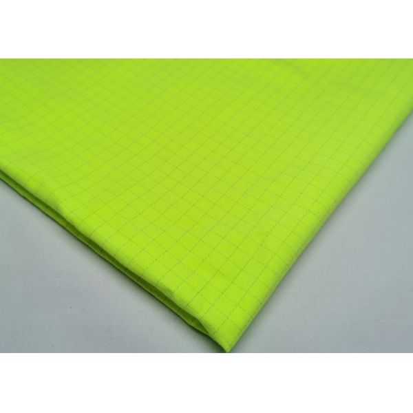 100% Cotton Safety Vest Fabric Fluorescent Yellow Fabric For Warning Vest