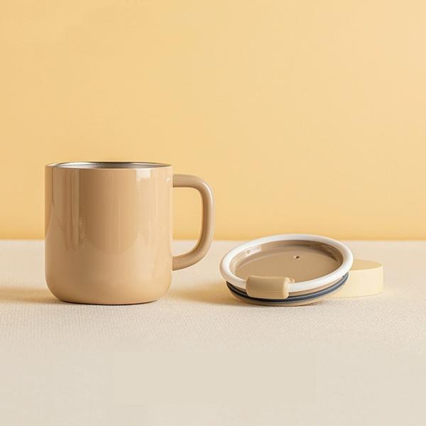 Coffee Mugs Office Table Top Tea Cup Birthday Gift 420ML with Lid Heat Preservation