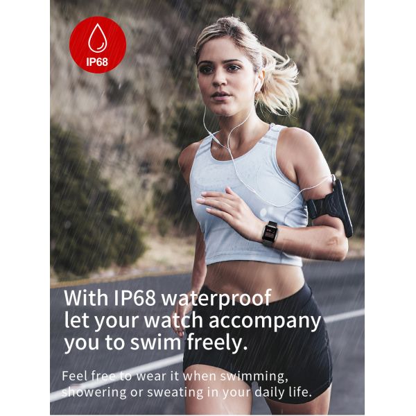 Magnetic Charging IPS Blood Pressure Monitor Watch