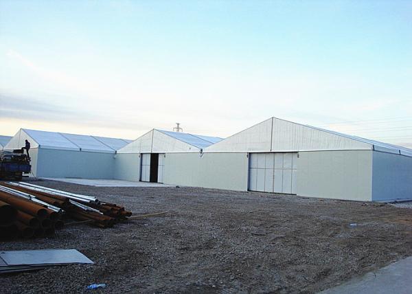 15x40m Canvas Steel Frame Industrial Storage Tents , Outdoor Warehouse Tents