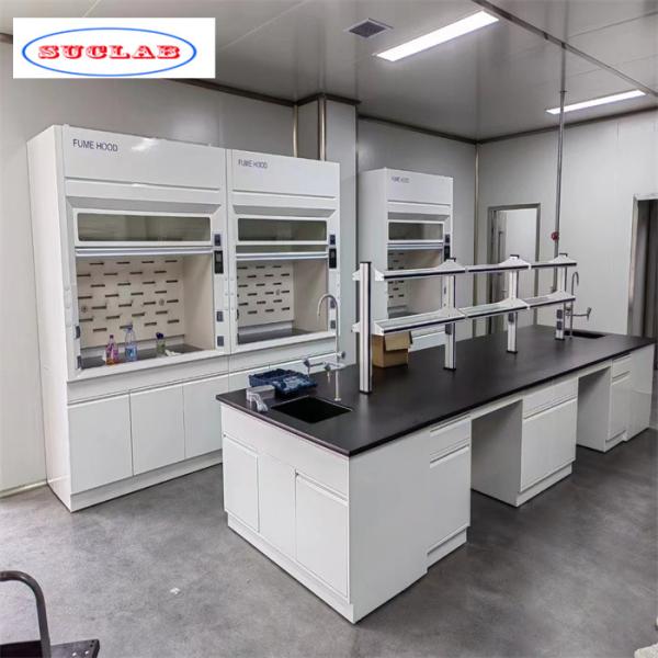 Bancos de parede de laboratório com construção de aço para segurança e fiabilidade
