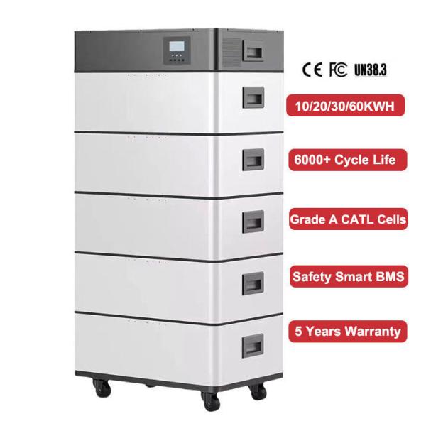 Stackable Modular 51.2v Lifepo4 Lithium Ion Home Solar System 6000 Times 208Ah Energy Storage Battery