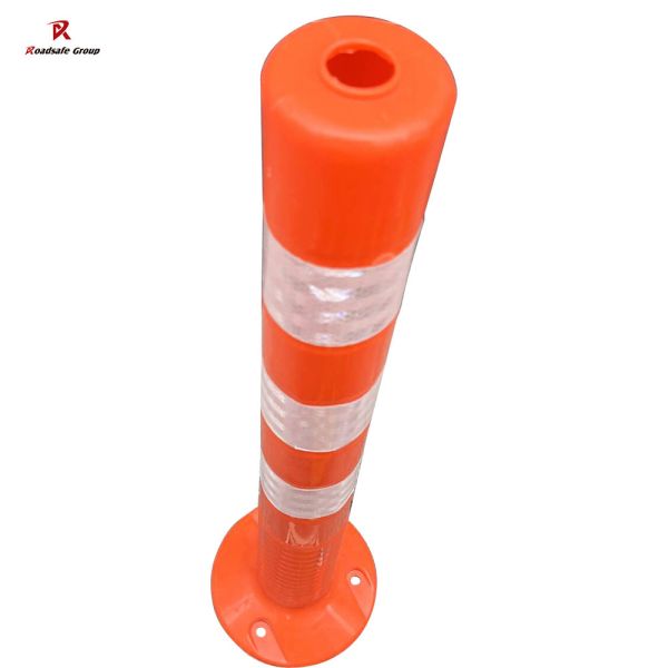 75cm Outdoor Road Safety Warning Durable Pu Plastic Traffic Warning Post