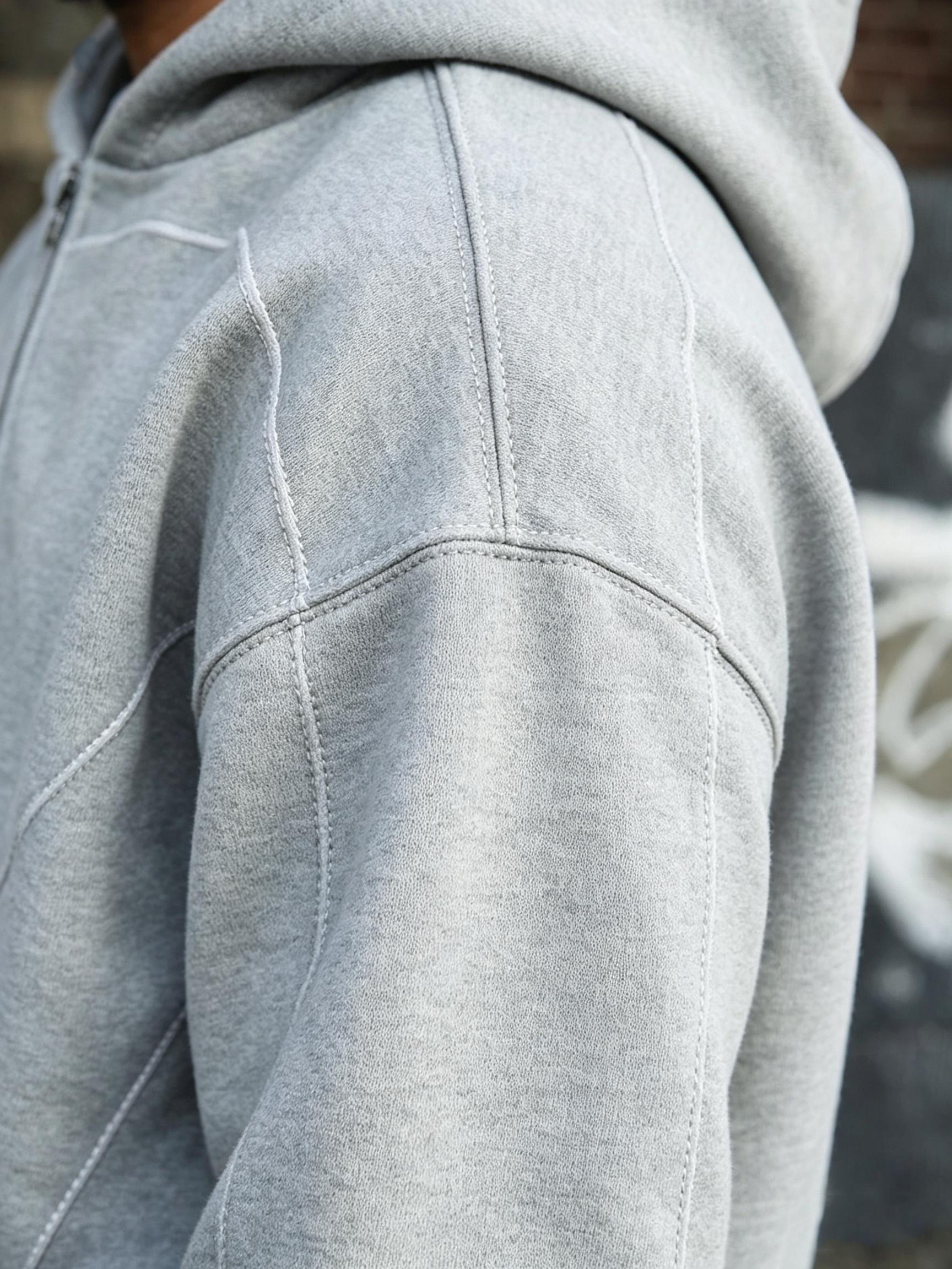 Clothing Manufacturer Custom High Quality Tracksuit Loose Vintage Zip Spliced Reflective Strip Wide Leg Street Tracksuit Unisex