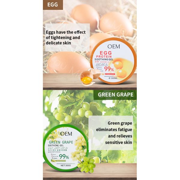 99% de cuidado de la piel orgánico Serum de Aloe Gel de masaje Hidratante Protector solar Blanqueador calmante