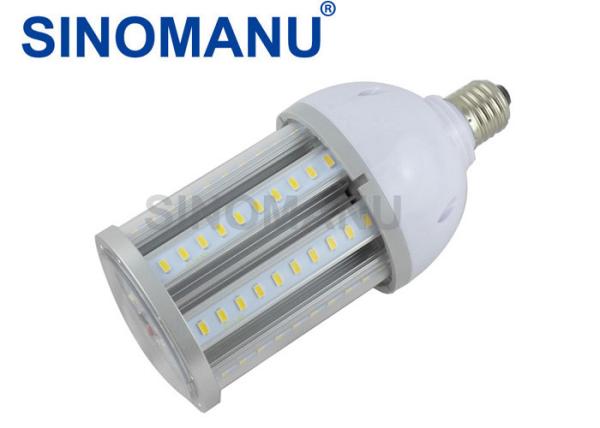 360 Degree 2500K - 6000K LED Corn Bulb E40 , Silver Housing 360 Degree Light