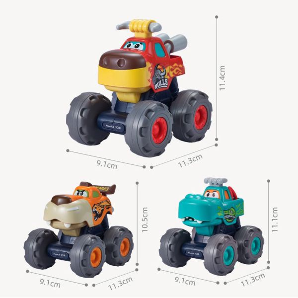 Sem bateria 3 carros de brinquedos movidos por fricção para garotos de 12 ou 3 anos