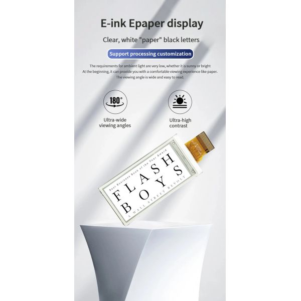 E Ink Display 2,13 дюйма OEM компактный SPI 122x250 с легким весом