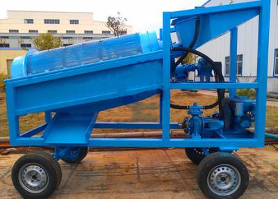 30T/H, 35Kw poder, comprimento de 7m, móvel de aço, giratório, tela do Trommel da lavagem do ouro