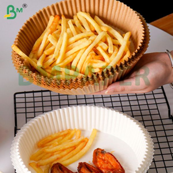 40g 45g 50g Papier sulfurisé blanc et brun, imperméable et résistant à l'humidité, avec revêtement silicone double face, pour emballage alimentaire, compatible micro-ondes