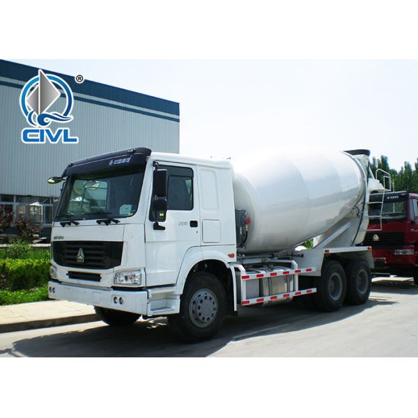 6 x 4 Driving Cement Mixer Truck Concrete Mixing Equipment With 10 CBM Mixer Tank 10 Speeds