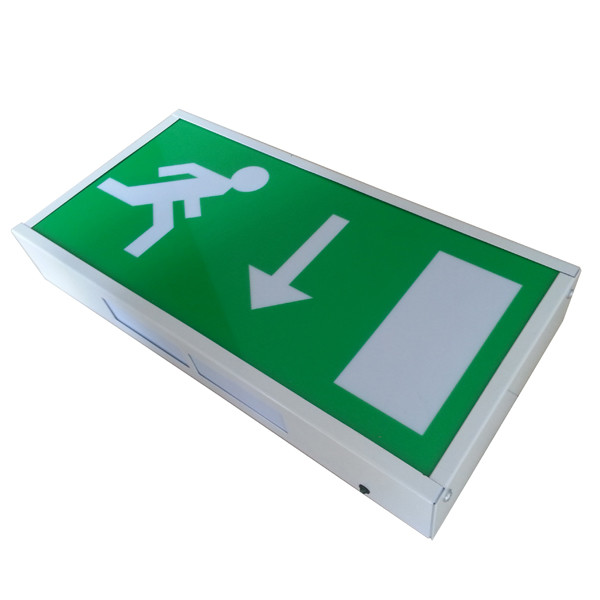 Indoor Steel Casing LED Pictogram Exit Sign Wall Surface Maintained SL030AM