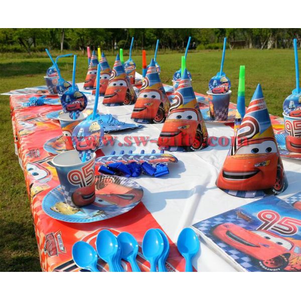 Cars theme Kids Birthday Party Decoration Set Party Supplies Baby Birthday Pack event party supplies