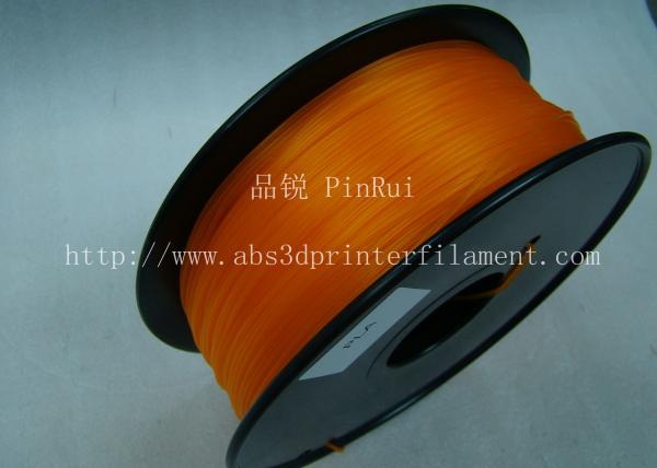 cores alaranjadas 1KG/rolo do filamento da impressora do PLA 3D do transporte de 1.75mm/de 3.0mm